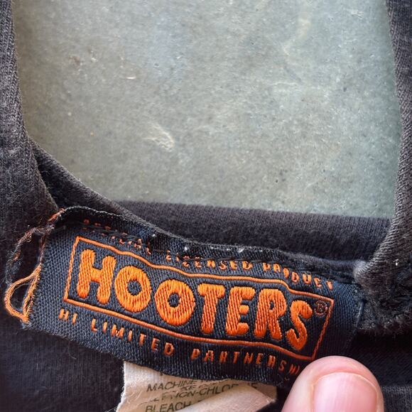 Hooters Uniform Set Tank Top & Shorts PENSACOLA, FL Women's Size XS Black - Picture 5 of 15